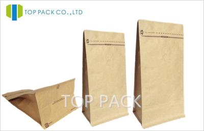 China Zip Lock Kraft Paper Plain Stand Up Pouches Customizable Printing for sale