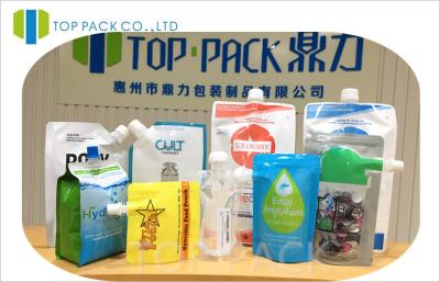 China Individual Soft Fruit Juice Pouches Food Grade Spouted Pouches Packaging for sale