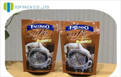 China Smell Proof Laminated Coffee Packing Bags , Safety Ziplock Storage Bags for sale