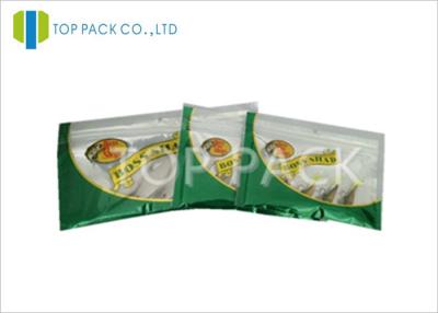 China Custom Print Laminated Foil Fish Lure Packaging / Shrimp Soft Baits Packaging for sale