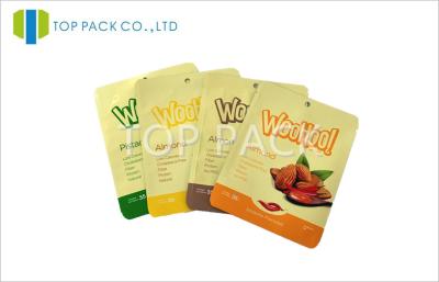 China Resealable Heat Sealed Hang Hole Stand Up Pouch Packaging For Pistachio for sale