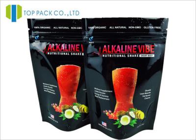 China Glossy Printing Aluminum Foil Stand Up Pouches , Ziplock stand up bags Juice Use for sale