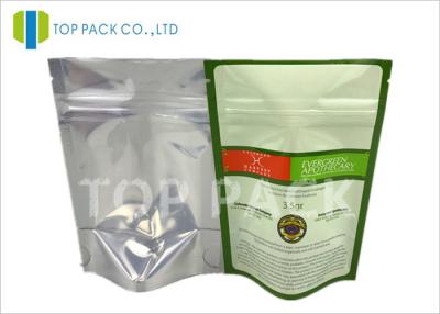 China Food grade Moisture Barrier Plain Stand Up Pouches Back Foil Spices Packing for sale