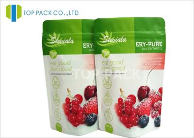 China Matte Foil Stand Up Pouches with Zipper / high barrier bags Fresh Fruit Packaging for sale