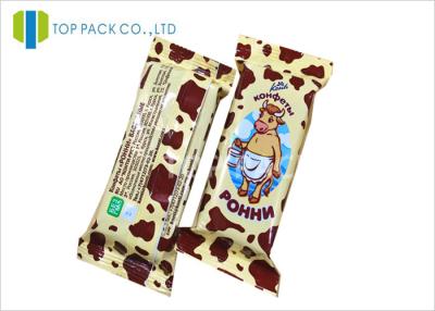 China Customized Glossy Finished Snack Food Packaging Bags For Milk Chocolate Sugar for sale