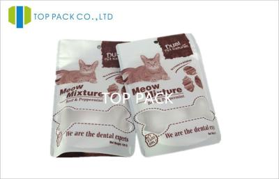 China Eco-friendly Ziplock Pet Dog Food Packaging With Standing Up Bottom for sale