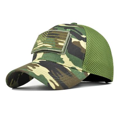 China Camouflage COMMON Military Baseball Caps Mask Breathable Fashion Tactical Mesh Hats Caps Camouflage Trucker Hats for sale