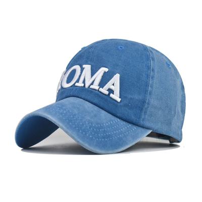 China JOINT Design Hot Sale Wholesale Embroidered Customized Baseball Cap Vintage Dad Hat Classic Washed Hat for sale