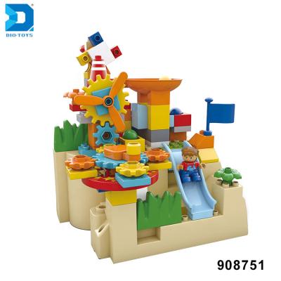 China Assembly Games New Arrival Plastic Rolling Ball Building Blocks Set Toy For Children for sale