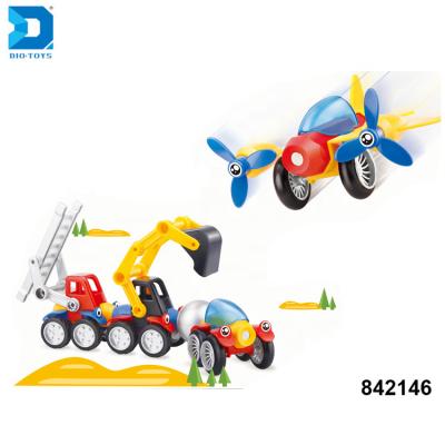 China Magnetic Toys Kids Airplane Kids Intelligence Truck Building Blocks For Sale for sale