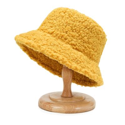 China Fuzzy Furry Terry Bucket Bucket Dobby Hat Kids Winter Unisex Bucket Hats White Blue Furry Furry Bucket Hats for sale