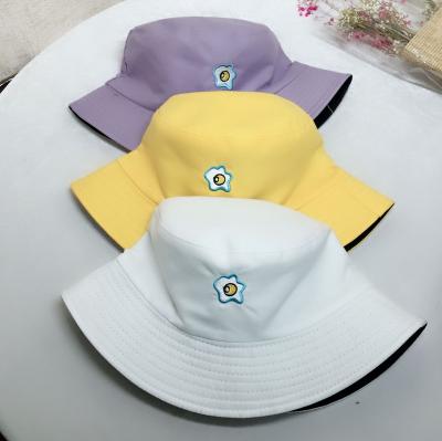 China Dobby Bucket Hats Cotton Bucket Hat Wholesale Reversible Fisherman Hats Embroidered Logo for sale