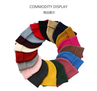 China Custom COMMON Beanies Acrylic Knit Beanie Hat Warm Winter Hats Fashion Men Women Fisherman Label Embroidery Logo for sale