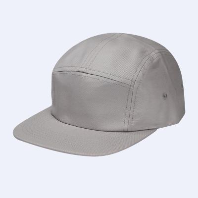 China COMMON Custom Cotton Panel Snapback High Quality Unstructured Hats 5 Designs Men Custom Closure Camp Hat Cap for sale