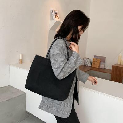 China Wholesale Custom Printed Organic Shopping Eco-Friendly Plain Reusable Washable Women's Tote Bag Logo Large Capacity Canvas Eco-Friendly Black Bag for sale