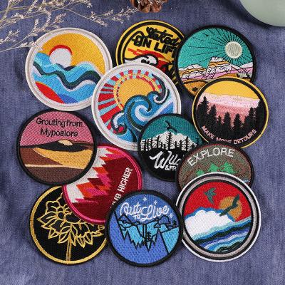 China Other Bulk Wholesale Flat Embroidery Custom Patch Sew Iron On For Clothing Large Size Trimming for sale