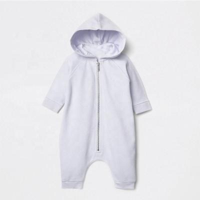 China New Designs Anti-Shrink Babies Swept Back Cotton Overalls Zipper Hoodies One Piece Angel Wings for sale