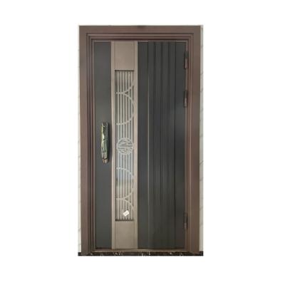 China Custom Korean style modern door entrance door stainless steel lacquer anti-theft door anti-theft stainless steel door for sale