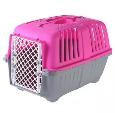 China Outdoor Collapsible Stored Transport Box Approved Sunroof Cat Pet Cage Dog Kennels Portable Iron Door for sale