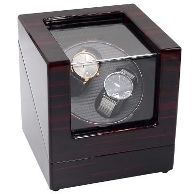 China Custom Black Watch Packaging Watch Storage Display Watch Drawer Case With Smart Modular Quality 2 Portable Automatic Watch Winder Display Solat Mabuchi for sale