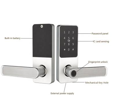 China Fechadura Eletronic Intelligente Door Lock Fingerprint Home Security WiFi Office Apartments Hotel Entrance Smart Password Keyless Door Lock for sale