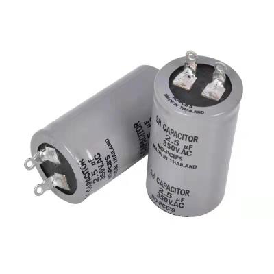 China Air Conditioner Compressor CBB60 Fan Motor Capacitor Aluminum Shell 3.5UF 350V Motor Capacitor for sale