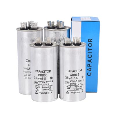 China Air Conditioner Compressor CBB65 Air Conditioner Running Capacitor HVAC Capacitor Power Capacitor Good Price for sale