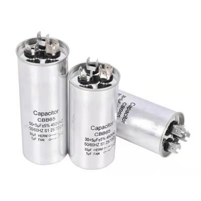 China Air Conditioner Compressor CBB65 Anti-breakdown Motor Film Capacitors Electric Fan Current Capacitor for sale