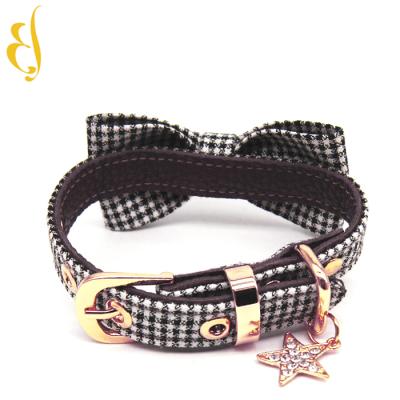 China Custom Design Viable Bow Tie Dog Nylon Leash for sale