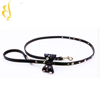 China Sustainable Pets Accessories Luxury Leather Wristbands For Dog Leash for sale