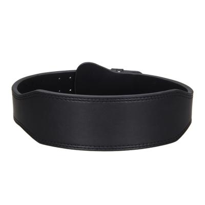 China Custom Cowhide+Cotton/Custom Heavy Adjustable Sports Weightlifting Leather Belt for sale