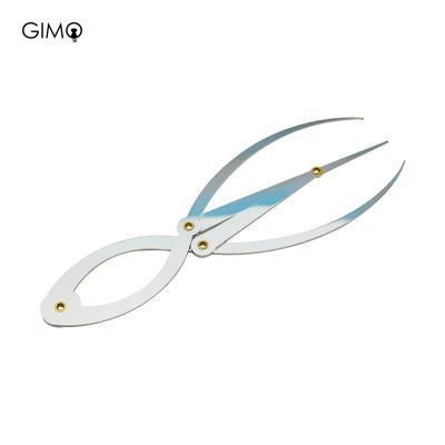 China GIMO PMU Face eyebrow measurement tool Stainless Steel Golden Ratio Eyebrow Ruler for Microblading and Permanent Makeup Measure 16*4*0.08cm for sale