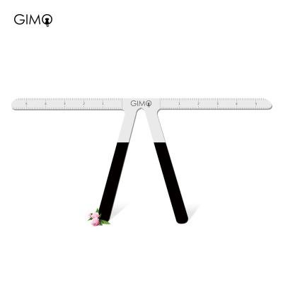 China Location PMU Three point positioning balance ruler Design and measure eyebrow length balance Triangulation Stainless steel Eyebrow Ruler for sale