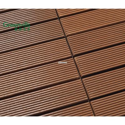 China DIY Modern Easy Installed Wooden Decking Balau / Acacia Wood Deck Tiles for sale