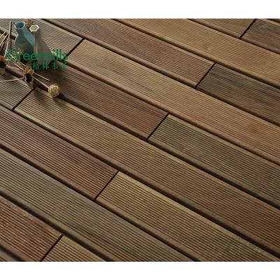 China Modern High Density Unfinished Wood Brazilian Hardwood Ipe Decking Outdoor PPE Decking for sale