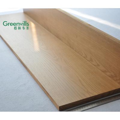 China White Oak Stair Tread Modern Solid Wood Solid Wood Stair Treads/Riser Custom Solid Stair Treads for sale