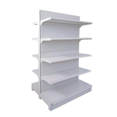 China Double Sided Hot Sale Grocery Display Racks Factory Grocery Shelf Supermarket Shelves for sale