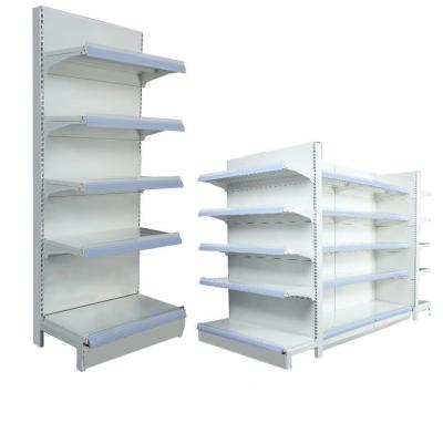 China End Side LiChen Metal Supermarket Shelf Retail Store Racks Steel Gondola Supermarket Shelves for sale