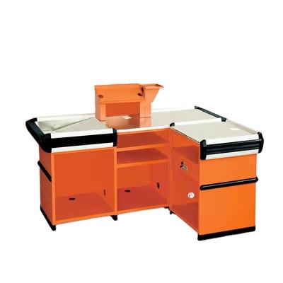 China Cashier Factory Supply Cashier Desk Multifunctional Checkout Worktop Sales Table 1800*1100*850mm for sale