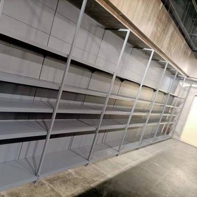 China Single Sided Gondola Store Display Steel Shelving Customized Supermarket Racks Retail Supermarket Shelves for sale