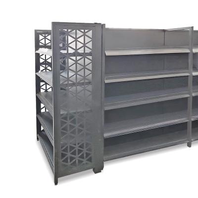 China High quality factory display rack fashion supermarket double sided display stand store racks for sale