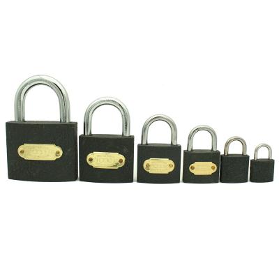 China NORMAL high quality normal manufacturer hardened shackler iron and cylinder 20mm-75mm gray cast brass brass padlock with 3 keys for sale