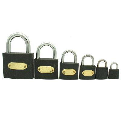 China Hot series padlock gray iron padlock one word independent student dormitory drawer lock HH-002#20-75 for sale