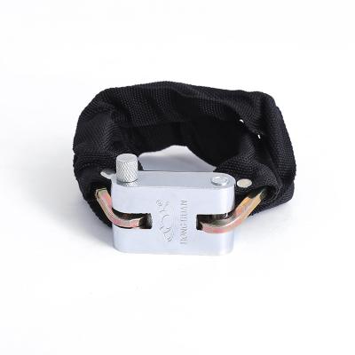 China Heavy Duty Metal Bicycle Reinforced Motorcycle Motorbike Cloth Blade Lock Head Chain Lock for sale