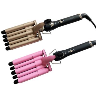 China Wave Hair Curving Braysle Three Adjustable 5 Barrel Hair Curling Iron Wand Crimper Hair To Wave Curling Iron for sale