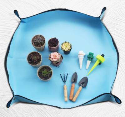 China Garden Accessories Flower Potting Change Soil Watering Pads Waterproof Oxford Gardening Plant Potting Mat for sale