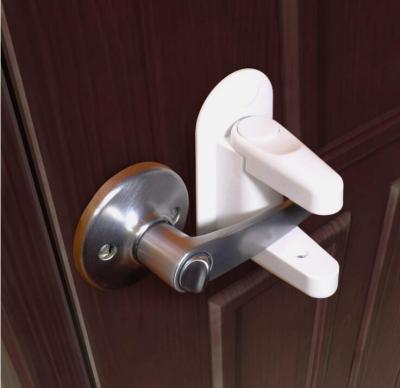 China Child Proof Child Proof Doors and Adhesive Door Handles Lever Lock (2 Packs) for Child Safety for sale