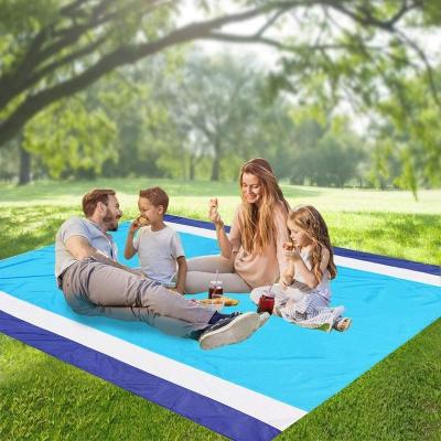 China Portable Mini Folding 210T Beach Mat Waterproof Camping Tent Mat On The Beach Picnic Mat for sale