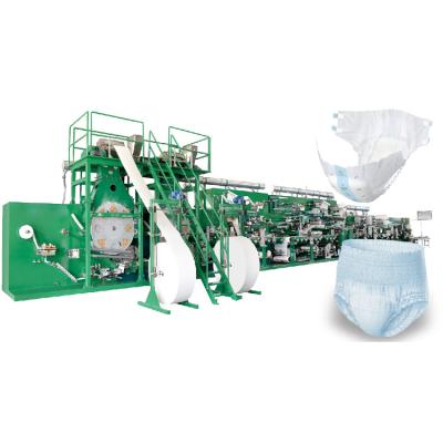 China Small Scale Nursing Hotels Adult Panty Production Machine Superior Adult Diaper Machine for sale