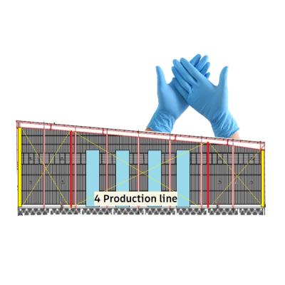 China Hotels Nitrile Glove Production Line Gloves Machine Disposable Nitrile Glove Making for sale